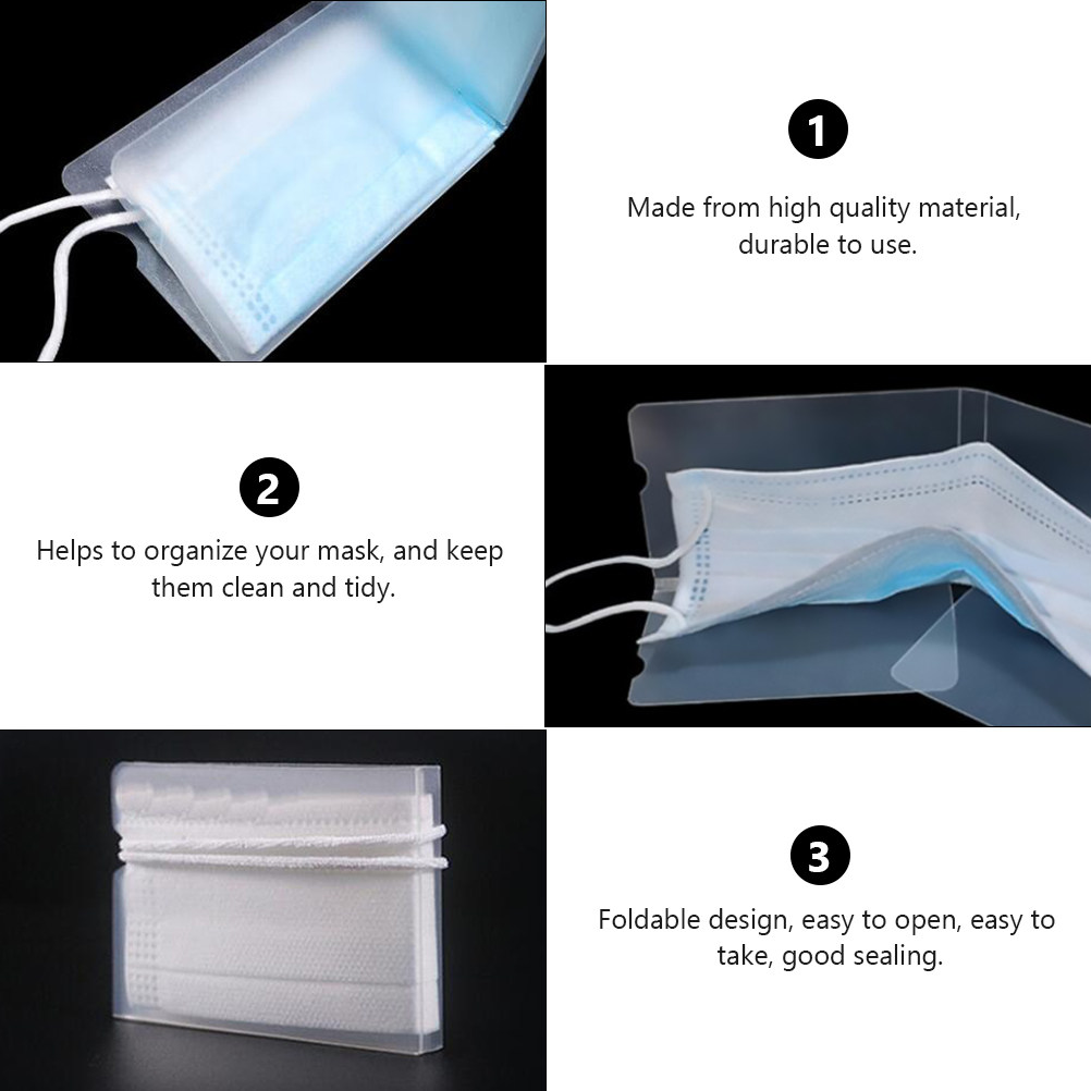 4Pcs Eco Friendly PP Mask Stor - Face Mask Storage Box recension och pris